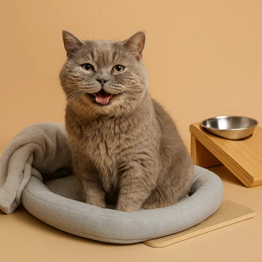 Accessoires chats seniors – Confort, mobilité & bien-être