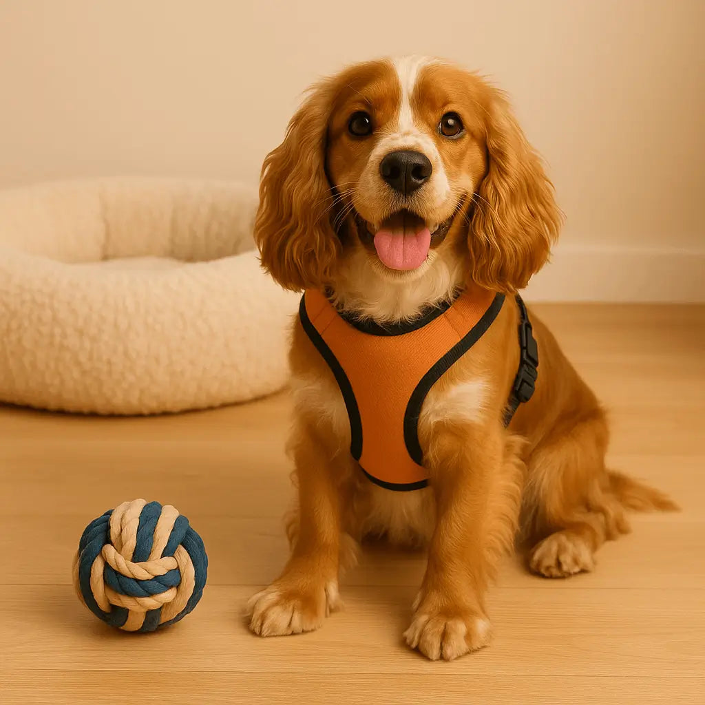 Best-sellers chiens 2026 – Harnais, coussins XXL & jouets interactifs