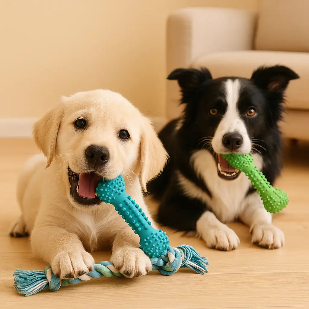 Jouets dentaires chiens & chiots – À mâcher & anti-tartre