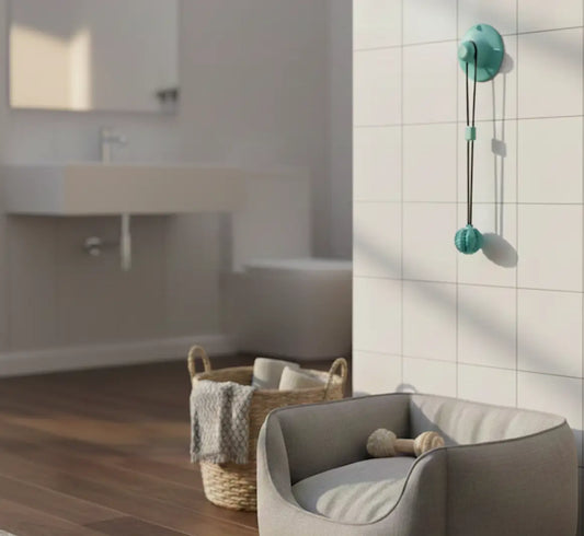 Balle de fouille chien avec ventouse, jouet interactif facile à fixer et à ranger après utilisation