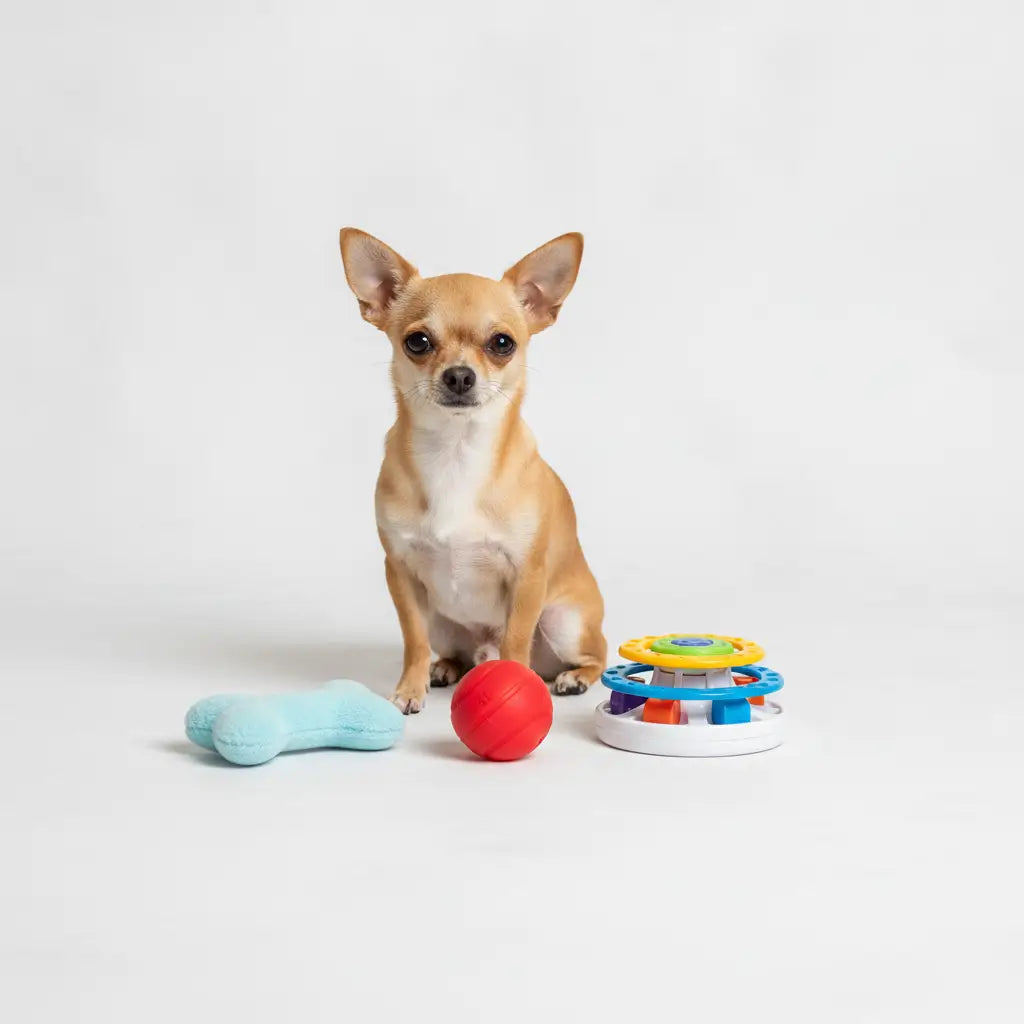Comment choisir un jouet pour petit chien : taille XS, matières souples et formats adaptés aux petites mâchoires.