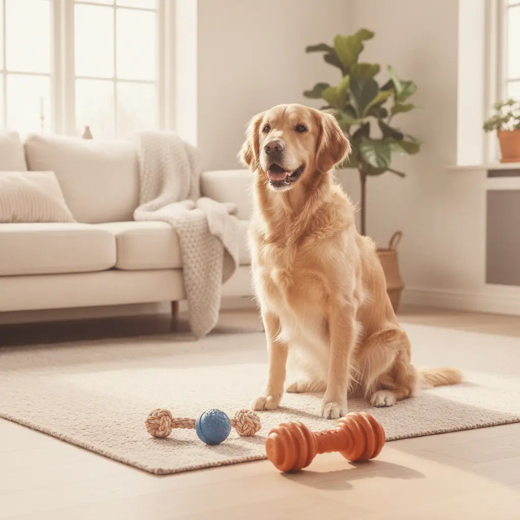 Jouet indestructible pour grand chien à mâchoire puissante, idéal pour la mastication intensive et les chiens destructeurs en intérieur.